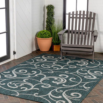 Maribel Traditional Classic All-Over Scroll Area Rug